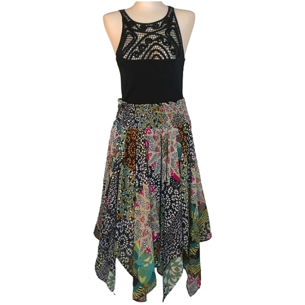 Geometric Chiffon Multi Pattern Boho Flowy Flutte… - image 4